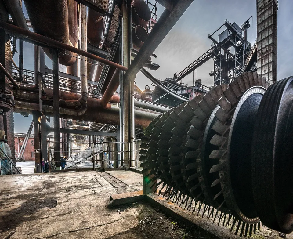 Interior de una planta industrial